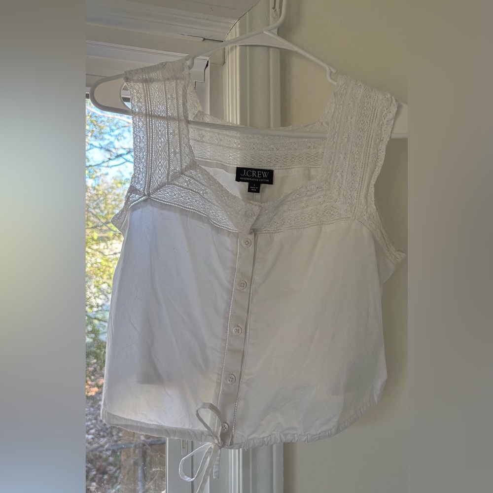 JCrew white blouse